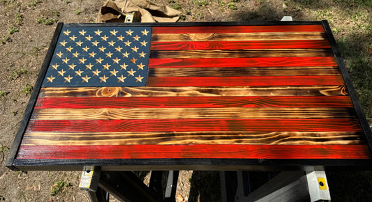 Hand made Wooden Flag
