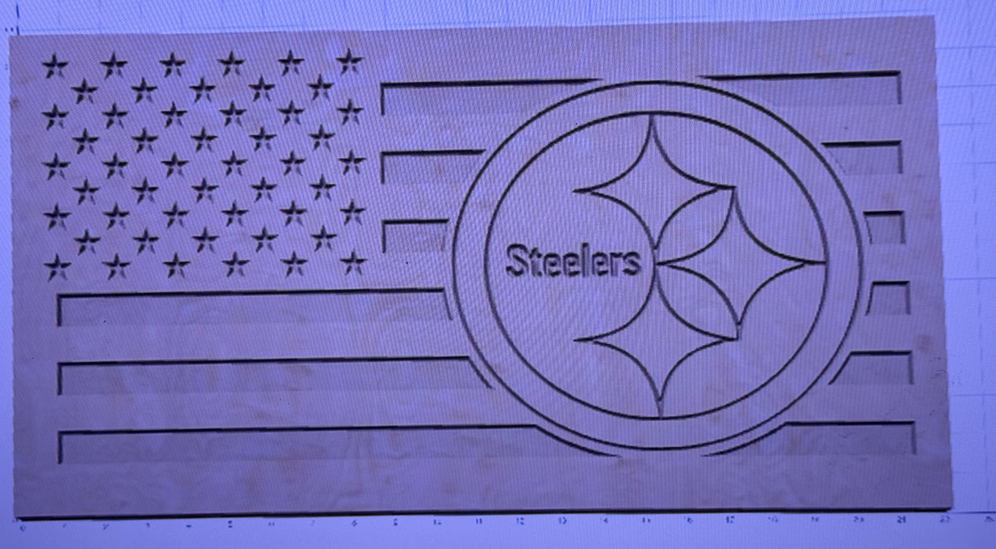 Pittsburgh Steelers Flag 12”x22”