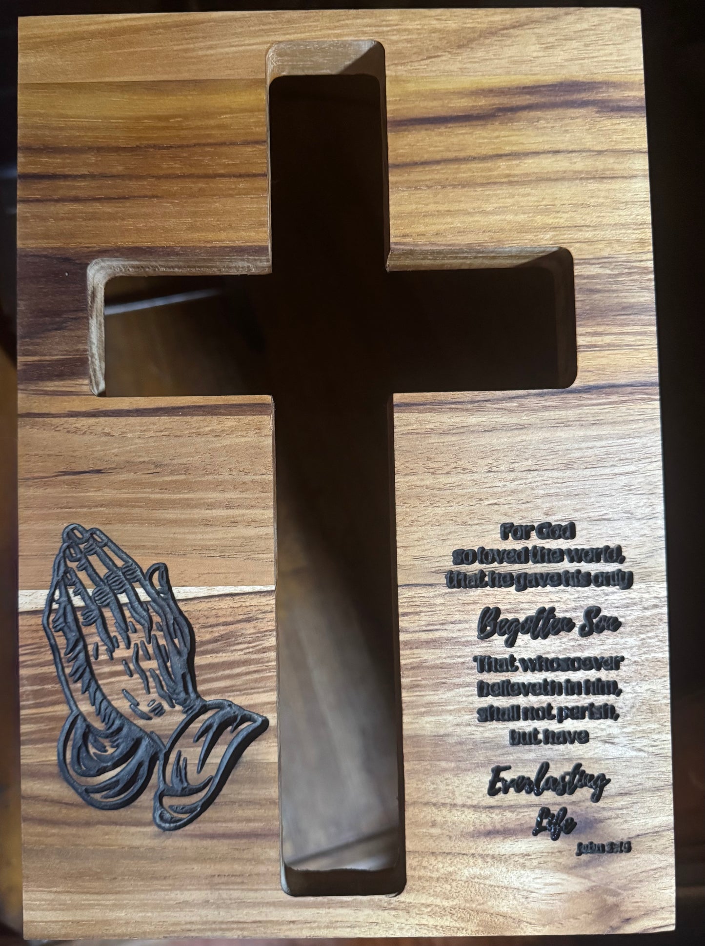 Wooden Cross Plaque