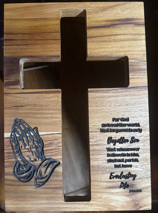 Wooden Cross Plaque