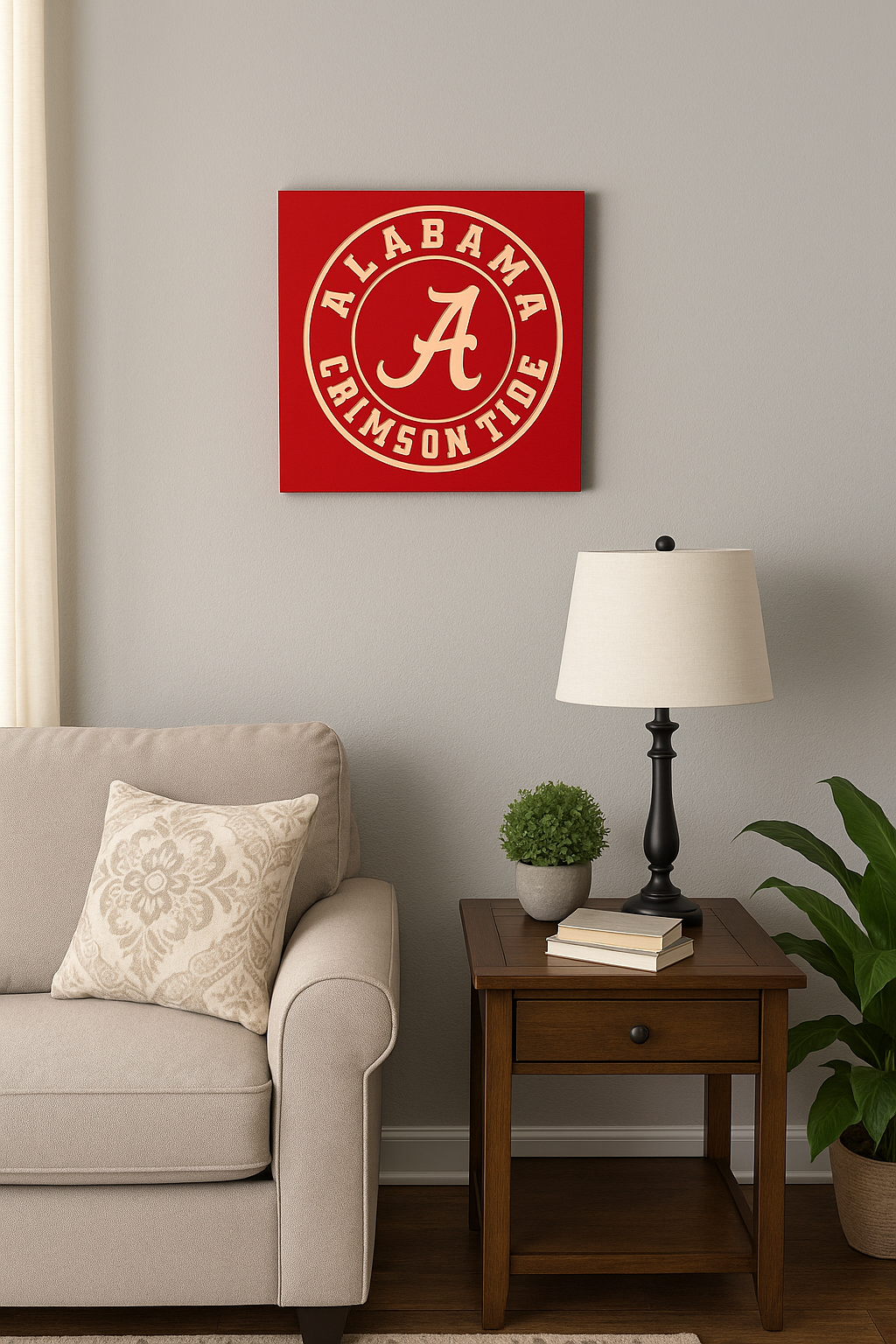 Alabama Football Wooden sign