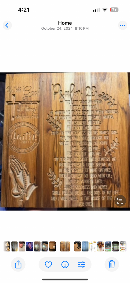 Custom Praise sign